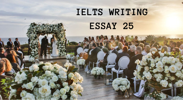 spending money on weddings pros and cons ielts essay